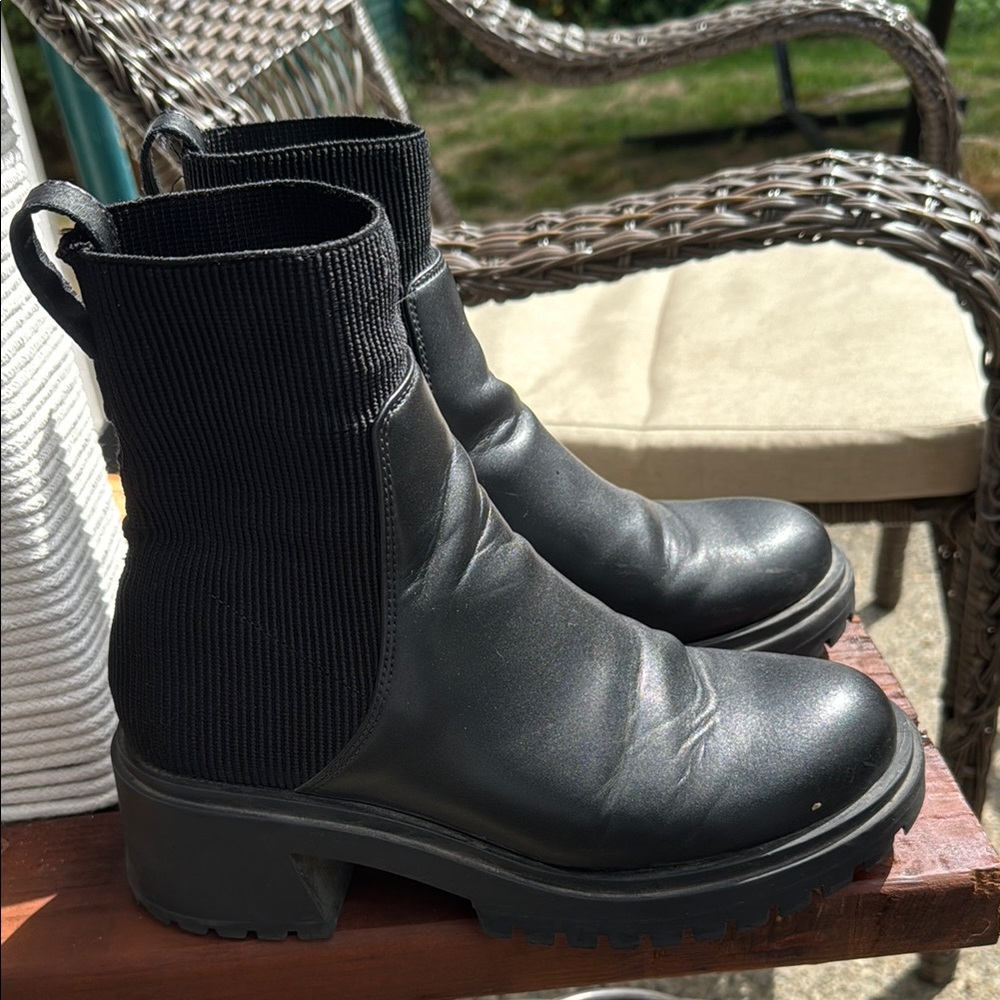 Steve Madden Black Ankle Booties